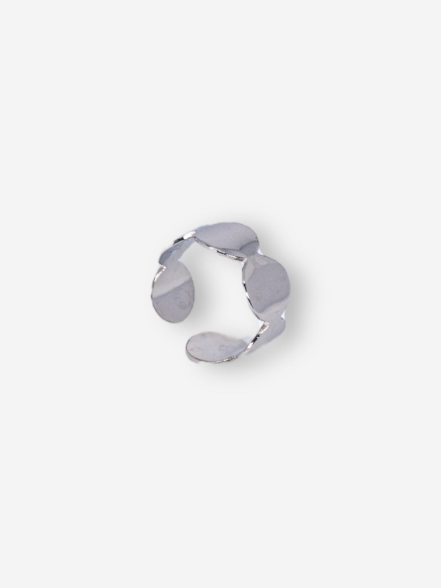 Adjustable Bubble Ring -  Silver