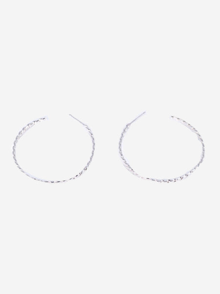 925 Silver Hoops - Silver