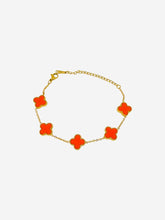 Load image into Gallery viewer, Clover Bracelet Orange
