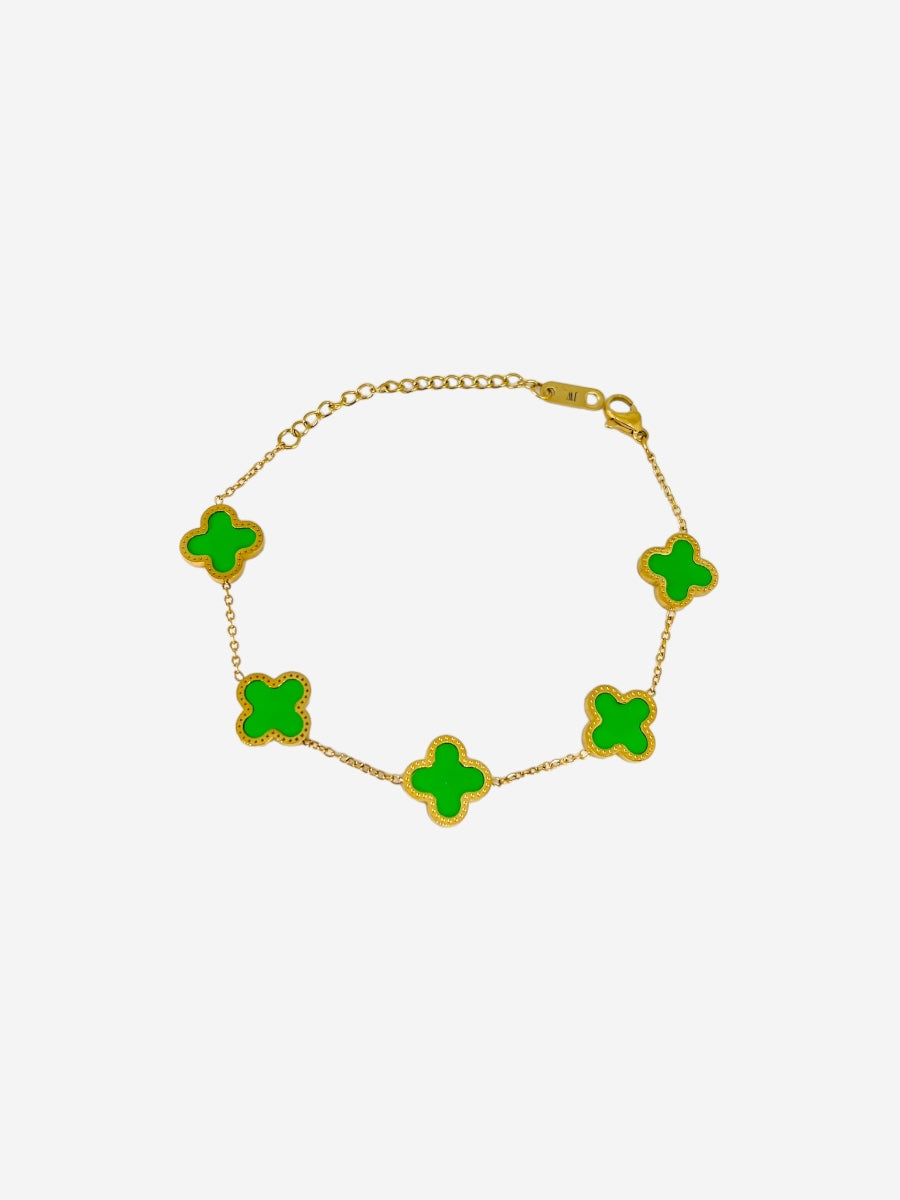 Clover Bracelet Green