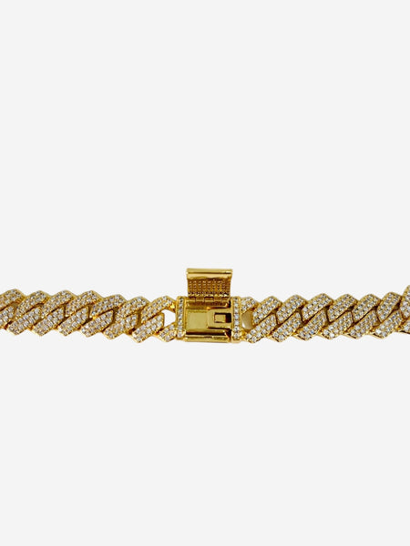 Diamond Prong Chain - Gold