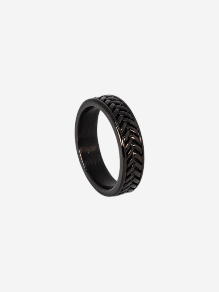 Ruthenium Track Ring