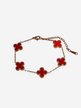 Load image into Gallery viewer, Red Clover Bracelet
