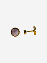 Load image into Gallery viewer, Round Gold Earring Silver
