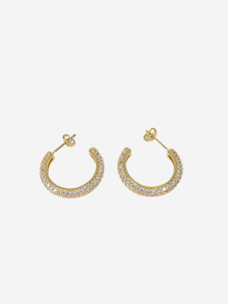 925 Silver Earrings -  Gold