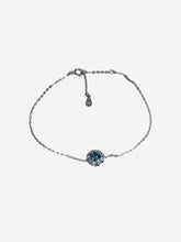 Load image into Gallery viewer, 925 Sterling Silver Moissanite Blue Adjustable Bracelet
