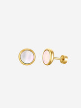 Load image into Gallery viewer, Round Gold Earring Silver
