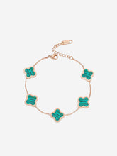 Load image into Gallery viewer, Green Clover Bracelet
