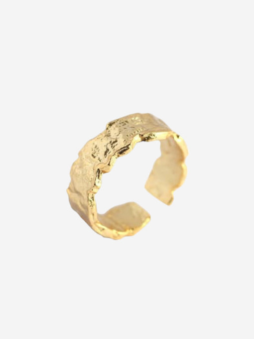 Adjustable Rocky Ring - Gold