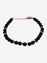 Load image into Gallery viewer, Onyx bracelet - Rosé 925 silver
