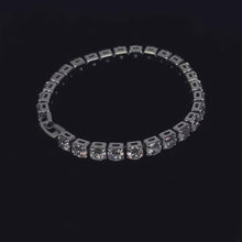 Load and play video in Gallery viewer, Tennis Bracelet 5mm - White Gold
