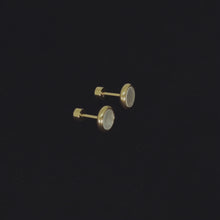 Load and play video in Gallery viewer, Round Gold Earring Silver
